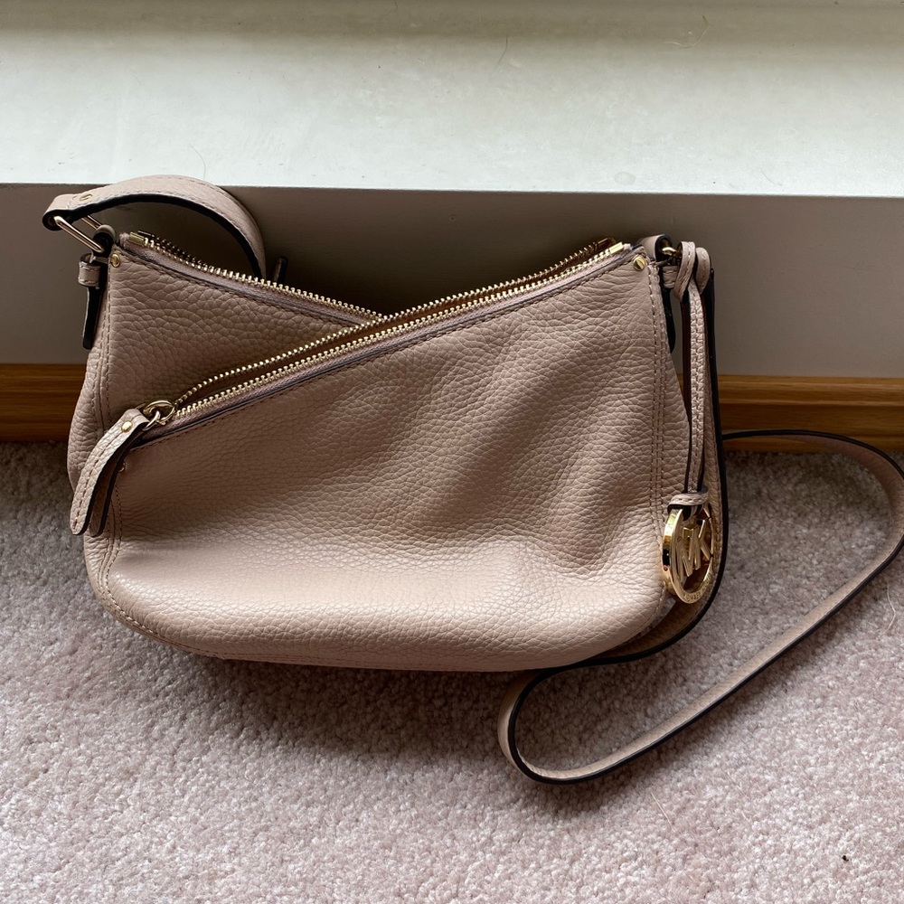 Michael Kors Tan Leather Crossbody Bag